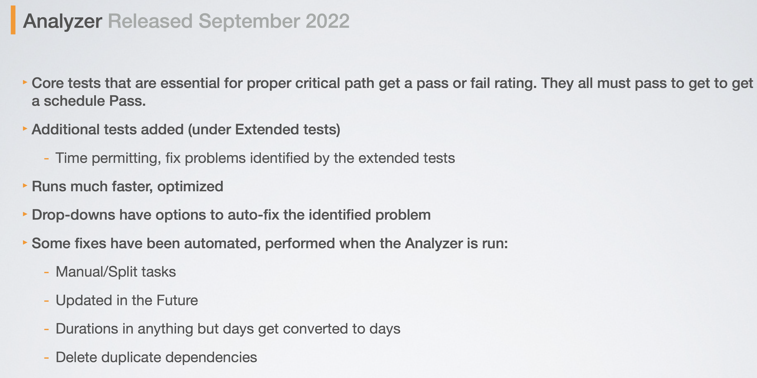 Overview of Analyzer 3.0
