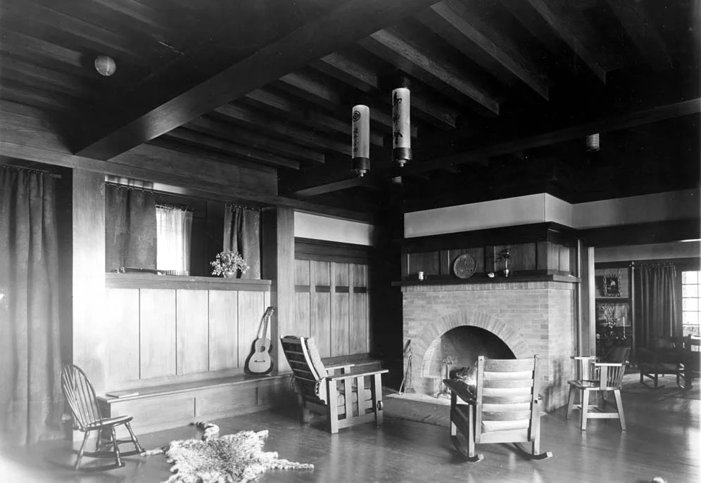 North Star House interior, 1904 designed by Julia Morgan (photo courtesy of the Foote Family Archive)